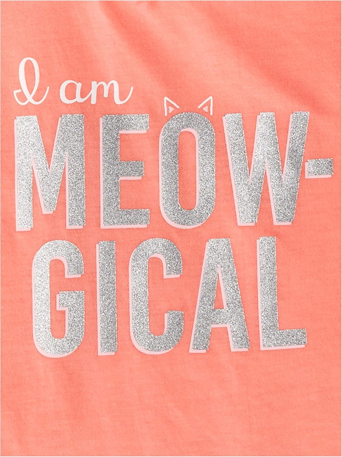 image:imageSimple Joys by Carters Girls 4piece Polyester Pajama SetAnimal PrintKittenText Print
