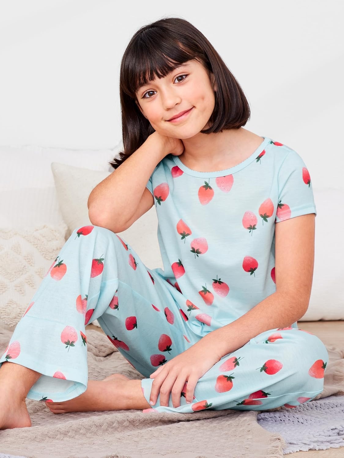 image:imageSimple Joys by Carters Girls 4piece Polyester Pajama SetBerryFloral