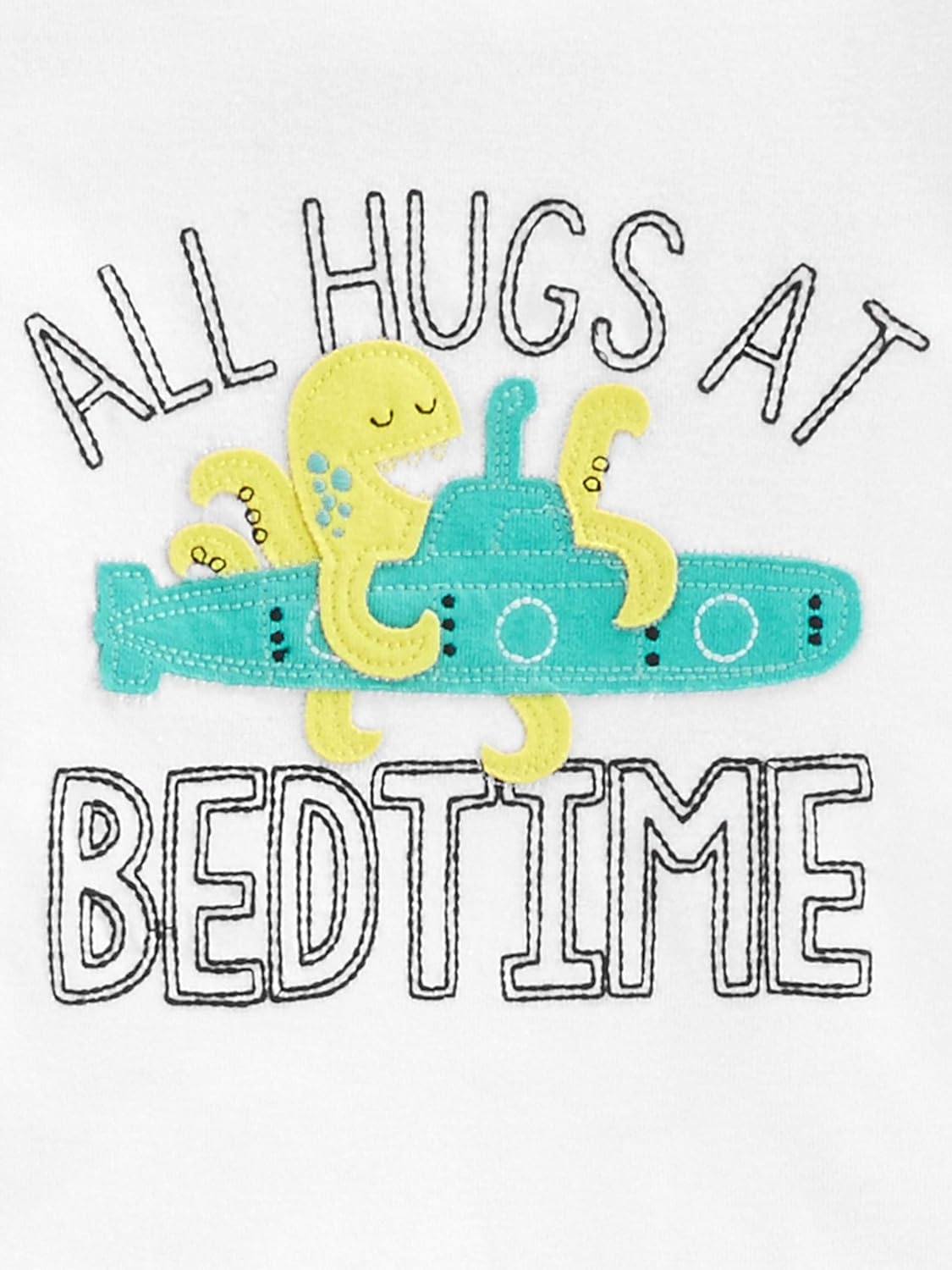 image:imageSimple Joys by Carters Girls 6piece Snug Fit Cotton Pajama SetMulticolorBearDragonOctopusStripe