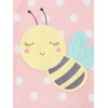 Simple Joys by Carter’s Babys’ 3 pack Snug Fit Footless Cotton Pajamas(Ballerina/Moon/Bee)