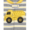 Simple Joys by Carter’s Babys’ 3 pack Snug Fit Footless Cotton Pajamas(Black Monster/Blue Dinosaur/Grey Stripe)