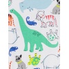 Simple Joys by Carter’s Babys’ 3 pack Snug Fit Footless Cotton Pajamas(Blue Firetruck/Grey Stripe/White Dinosaur)