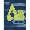 Simple Joys by Carter’s Babys’ 3 pack Snug Fit Footless Cotton Pajamas(Blue Stripe/Green Trucks/White Dinosaur)