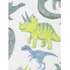 Simple Joys by Carter’s Babys’ 3 pack Snug Fit Footless Cotton Pajamas(Blue Stripe/Green Trucks/White Dinosaur)