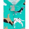 Simple Joys by Carter’s Babys’ 3 pack Snug Fit Footless Cotton Pajamas(Navy Space/Rust Stripe/Turquoise Green Dogs)