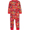 Simple Joys by Carter’s Babys’ 3 pack Snug Fit Footless Cotton Pajamas(Red Firetruck/White Monster/Sharks)