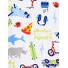 Simple Joys by Carter’s Babys’ 3 pack Snug Fit Footless Cotton Pajamas(Red Firetruck/White Monster/Sharks)