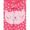 Simple Joys by Carter’s Babys’ 3 pack Snug Fit Footless Cotton Pajamas(Sweets/Floral/Kitty)