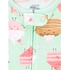 Simple Joys by Carter’s Babys’ 3 pack Snug Fit Footless Cotton Pajamas(Sweets/Floral/Kitty)