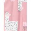 Simple Joys by Carter’s Girls’ 2-Pack Loose-fit Fleece Footed Pajamas(Grey Leopard/Pink Llama)