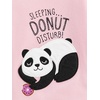 Simple Joys by Carter’s Girls’ 4-piece Polyester Pajamas(Grey Panda/Pink Donut/White Text Print/Dots)
