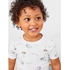 Simple Joys by Carter’s Girls 6-piece Snug Fit Cotton Pajama Set(Gold Stripe/Grey Lion/White Animal)