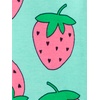 Simple Joys by Carter’s Girls 6-piece Snug Fit Cotton Pajama Set(Green Strawberries/Pink Flamingo/Rose Llama Print/Navy)