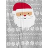Simple Joys by Carter’s Unisex Child Holiday Loose-fit Flame Resistant Fleece Footed Pajamas(Light Grey Santa/Mint Green Christmas Print)