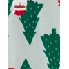 Simple Joys by Carter’s Unisex Child Holiday Loose-fit Flame Resistant Fleece Footed Pajamas(Light Grey Snowflake/Mint Green Christmas Print)