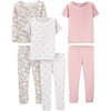 Grey Dots/Pink Stripe/White Ditsy Floral