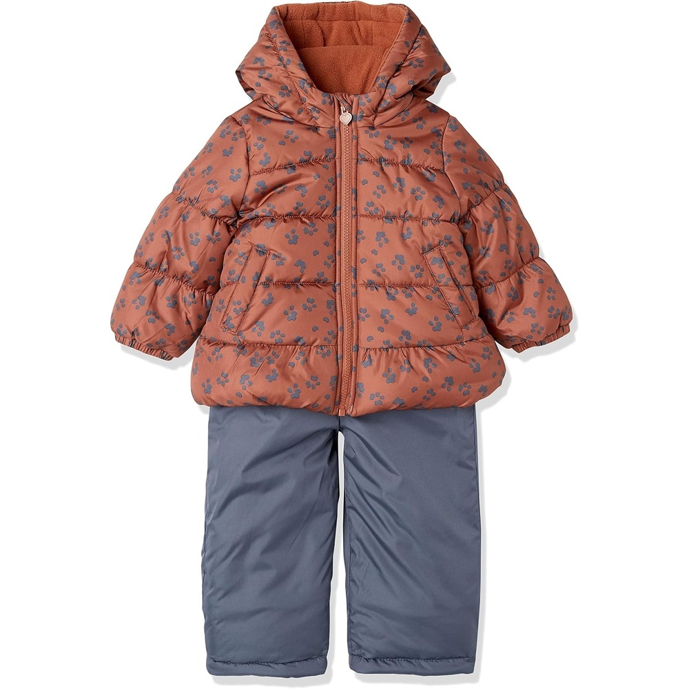 image:imageSimple Joys by Carters Baby Girls Girls Two Piece SnowsuitBrown Animal Print