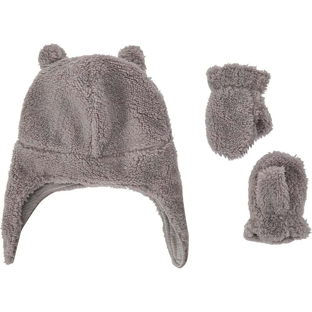image:imageSimple Joys by Carters Baby Hat and Mitten SetGrey