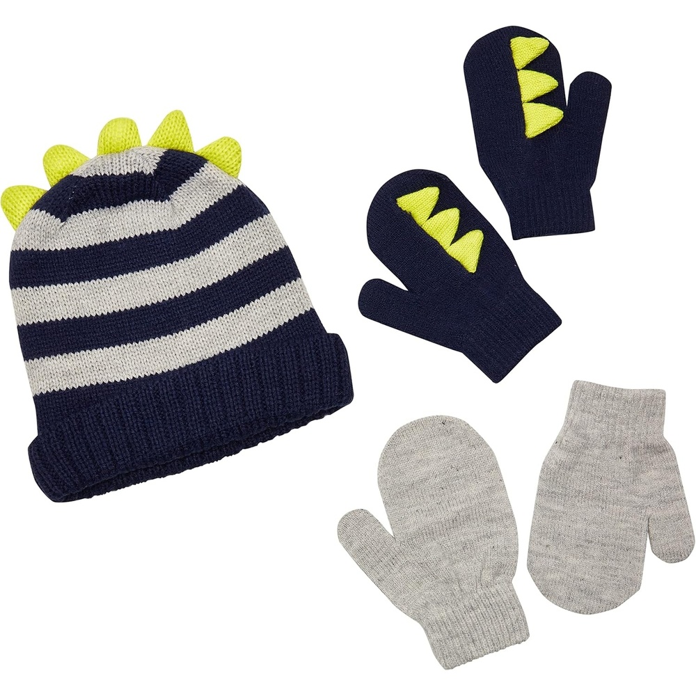 image:imageSimple Joys by Carters Baby Hat and Mitten SetStripe