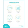 Simple Joys By Carter’s Girls Short-sleeve And Sleeveless Sets Playwear Dress, Sage/Lemon, 4T US