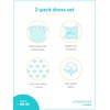 Simple Joys by Carter’s Baby Girls Short-sleeve and Sleeveless Dress Sets, Pack of 2(Navy Floral/Peach Butterfly Print)