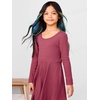 Simple Joys by Carter’s Girls 2-Pack Long-Sleeve Dress Set(Plum/Floral)