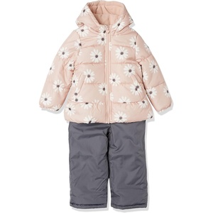 Simple Joys by Carter’s Baby Girls’ Girls Two Piece Snowsuit(Pastel Pink Flowers)